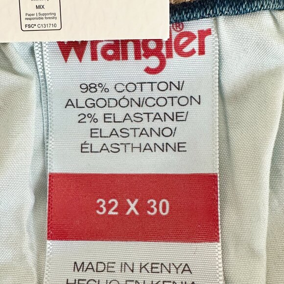 Wrangler Men's Jeans Size 32X30 Blue Free To Stretch Relax Fit Casual Denim NEW - Picture 4 of 13